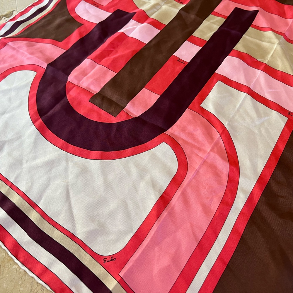 Emilio Pucci Silk 36” Square Scarf